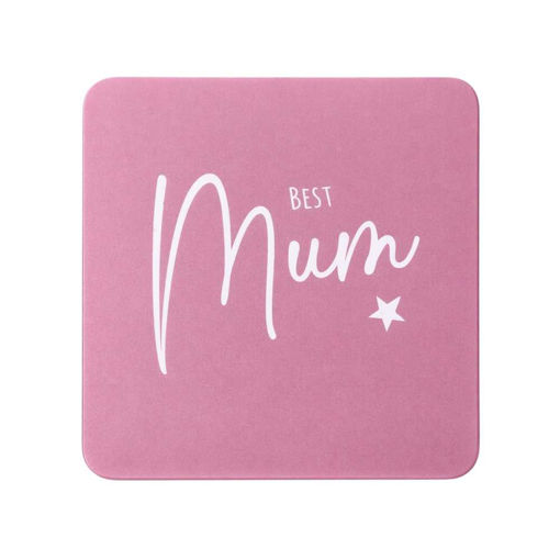 Picture of BEST MUM PINK COASTER